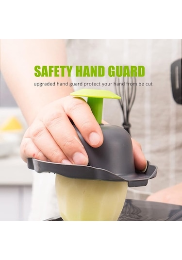 Pazly 11'li Mutfak Sebze Doğrayıcı, Meyve Ve Sebze Kesme Makinesi, Salata Ve Yemek Hazırlama Aleti, Yeşil Renkli Model Yeşil