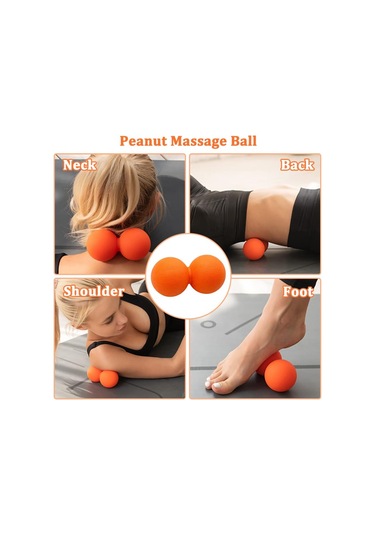 Set Masaj Topu Seti, Tetik Nokta Masaj Topu, Fıstık Çok Renkli