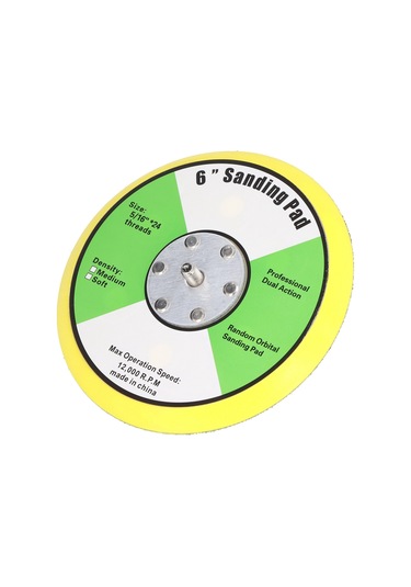 Wezone Pu Malzeme Pnömatik Zımpara Tahtası - 6 İnç, 5/16x24 Vida, 12000 Devir/ Dakika - Zımparalama Ve Parlatma İçin Universal Kancalı Yüzey