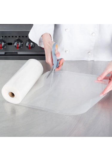 Tırtıklı Rulo Vakum Torbası Poşet Çift Yüzey Tırtıklı 28 CM x 10 M