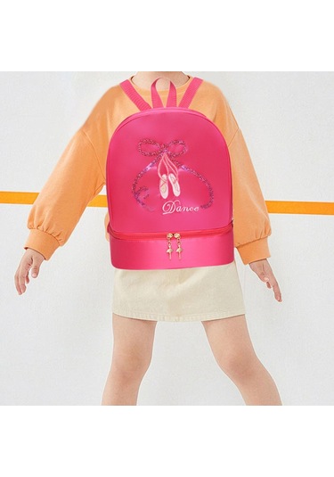 Suntek Bale Dans Sırt Çantası Hafif Kızlar Seyahat Gül Kırmızı