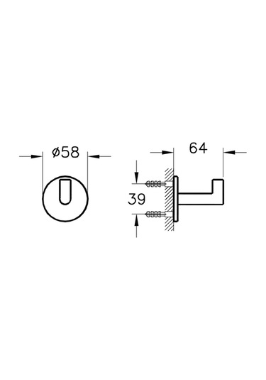 VitrA Origin A4488474 Tekli Askı, Soft Altın
