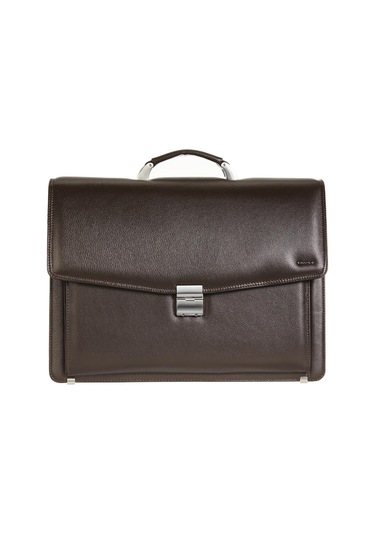 4211 Hakiki Deri Laptop Bölmeli Evrak Çantası Kahverengi-135028 Siyah