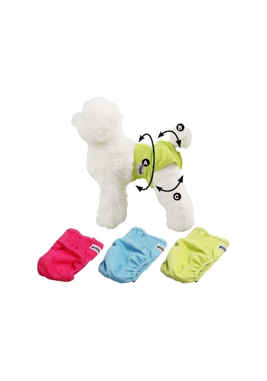 Pawise Tekrar Kullanılabilir Köpek Külodu M 3 Adet N141