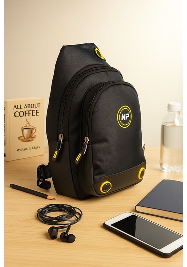 NEWİSH POLO BODY BAG ÇAPRAZ GÖĞÜS VE SIRT ÇANTASI-SİYAH QATRO2260 Siyah