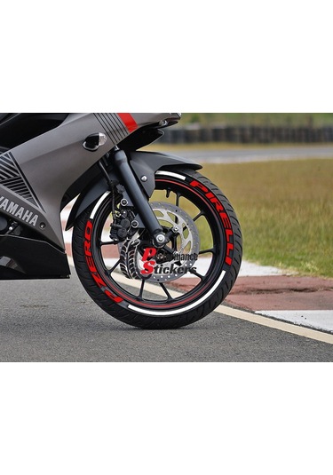 Pzero Ve Kuyruk Motorsiklet Sticker Lastik Yazısı 4 Adet