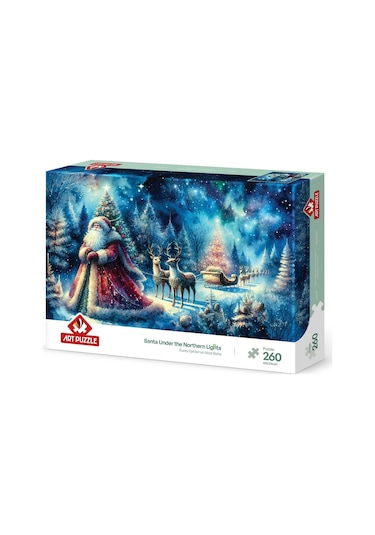 Kuzey Işıkları Ve Noel Baba 260 Parça Puzzle