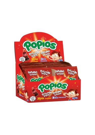 Hleks Patlayan Şeker Papios 40 Adet Kolalı 4 Paket