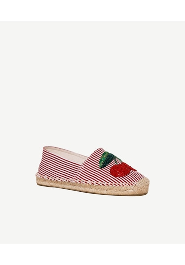Yargıcı Boncuk İşlemeli Espadril 26ykay4032x 016 Bordo