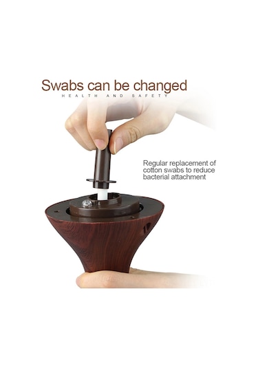 Youtek Kahverengi 300ml Usb Nemlendirici: 7 Renkli Led Işık, Ucuz Su Fıçısı, Hava Temizleyici, Ultra Sessiz, Dokunmatik Kontrol, Ev/ofis Kullanıma Uygun