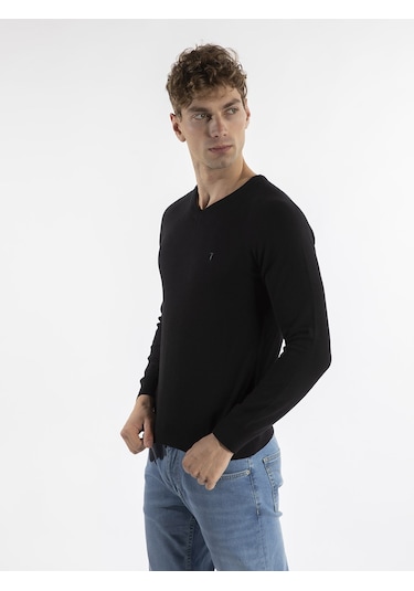 Trussardi Trussardı Erkek Kazak TRRD003637 Siyah