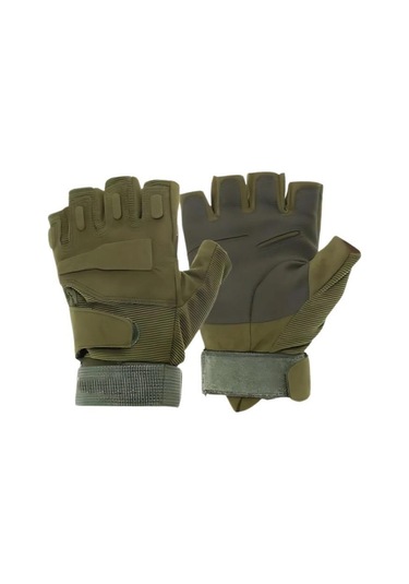 Single Sword Unisex Spor Ve Outdoor Yarım Parmak Eldiven