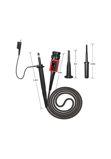 P4100 Yüksek Gerilim Osiloskop Probu 100mhz 100:1 Zayıflatma 2000 Volt 3.5ns Bnc 1 Mt. Rigol Owon