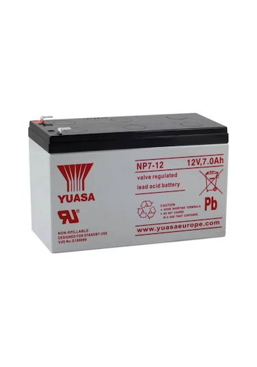 Yuasa NP7-12L 12 V 7 AH Kuru Bakımsız Akü