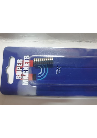 Mıknatıs 8mm 2mm Disk Şeklinde 10 Adet