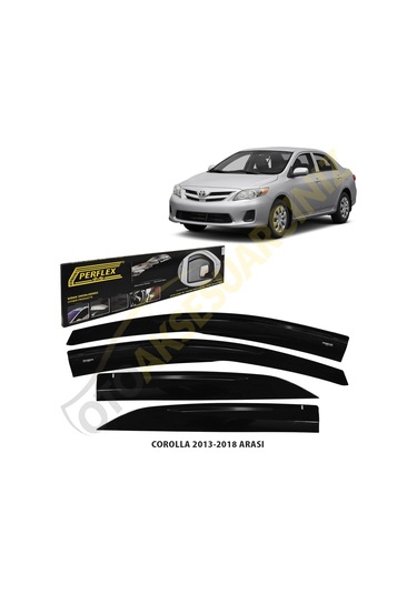 Perflex A Toyota Corolla Uyumlu 2013 Sonrası Cam Rüzgarlığı 4 Lü