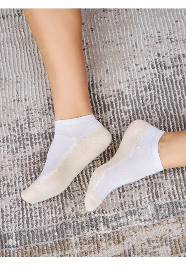 John Jeniford 7 Çift Kısa Çorap 219037816 Beyaz