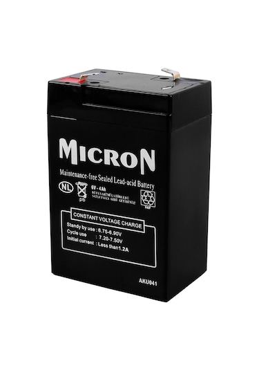 AKÜ 6V 4 AMPER MICRON
