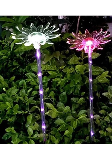 Güneş Enerjili Bahçe Işığı Bahçe Papatya Figür,solar Aydınlatma Bahçe Süslemeleri Çok Renkli