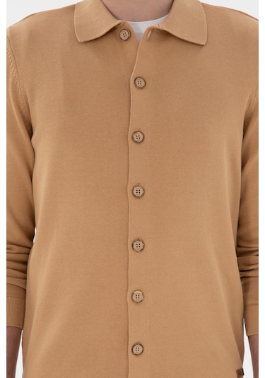 U.s. Polo Assn. Erkek Camel Hırka Triko 50298272-vr015 CAMEL