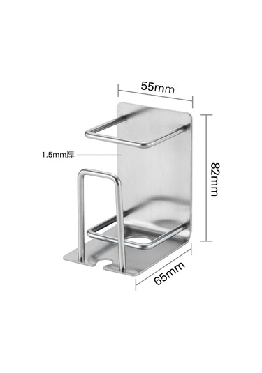 Banyo İçin Yapışkanlı Paslanmaz Çelik Duvara Monte Diş Fırçası Tutucu Diğer
