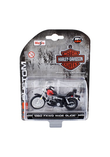 Maisto 1:24 Harley-Davidson 1980 Fxwg Wide Glide Motorsiklet