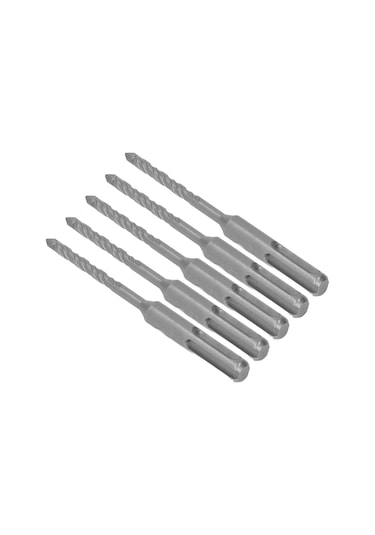 Tenfowee 5 Adet Çift Spiralli Çelik Matkap Ucu, Beton/harç İçin Dayanıklı, 110mm Uzunluk, 5mm Çap, Hızlı Kesim Ve Soğutma Özelliği