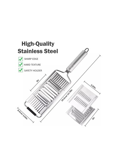 Çok Amaçlı Kesici Paslanmaz Çelik Taşınabilir Manuel Sebze Kesici Gümüş Diğer