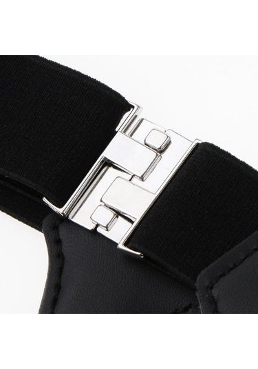 Dolıty Çorap Jartiyeri Çift Klipsli İpek Askısı Siyah Siyah