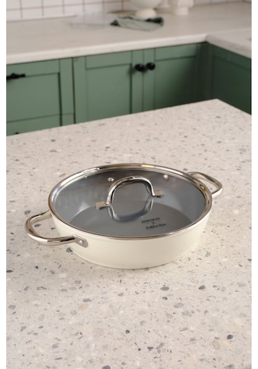 Karaca x Refika Swiss Crystal Creamy Metal Karnıyarık 30 Cm