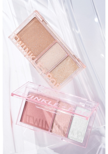 Twinkle Pop Işıltılı Görünüm Veren 3'lü Allık Paleti 01 Oh Coral-Full