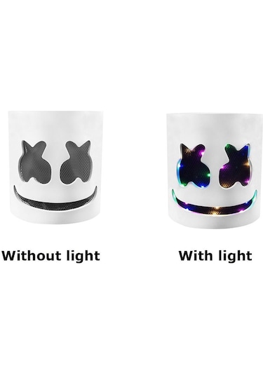 Marshmello Dj Maskesi Cadılar Bayramı Cosplay Maskesi