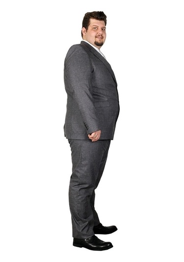 Mode Xl Büyük Beden Takim Elbise Santos 19013 Gri 001