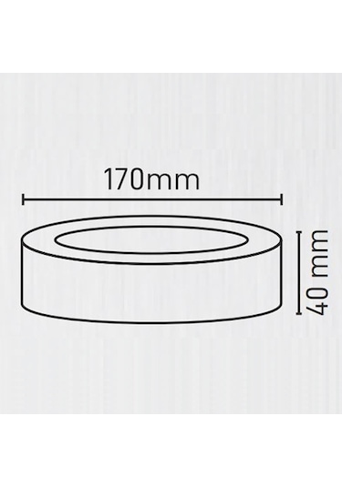 Maxled 12w Yuvarlak Sıva Üstü Led Panel 6500k Beyaz