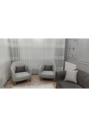 Mimoza Bohem Koltuk Takımı Antrasit - Gri