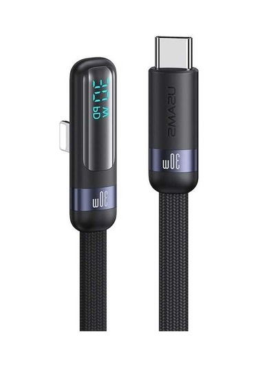 Pazly Usams Us-sj652 30w Pd Usb-c/type-c 8 Pin Alüminyum Dirsek Veri Kablosu 1,2m Hızlı Şarj