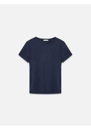 Dilvin 32852 Basic T-shirt-k.lacivert
