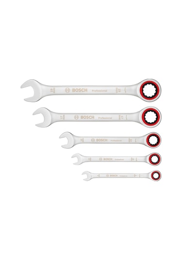 Bosch Profesyonel Cırcırlı Anahtar Seti 5 Parça - 1600A02Z3D