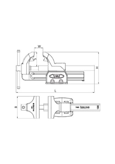 İzeltaş 14000005069 Tesviyeci Mengene 125 MM