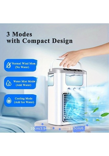 Motion003 Pembe 3 Renk Secenekli Usb Nemlendirici Fan Tasinabilir Mini Sogutucu Ofis Seyahat Icin