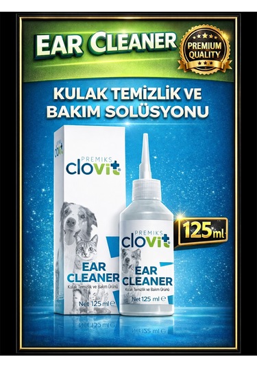 Clovit Kedi Kulak Ve Göz Temizleme Bakım Seti 2 Li