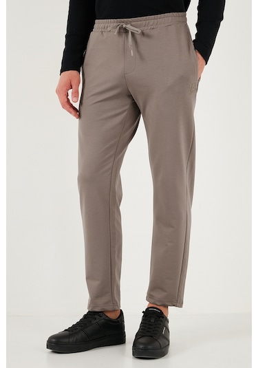 Buratti Regular Fit Normal Bel Düz Paça Erkek Eşofman Altı 5908050 Toprak