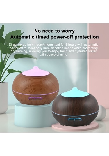 Dancemonkey 550ml Led Nemlendirici Ve Aromaterapi Difüzörü - 7 Renkli Kumandalı