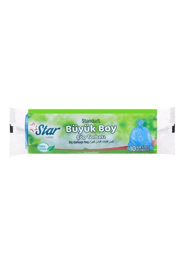 Star Plus Standart Büyük Boy Çöp Torbası Mavi 65 x 80 CM