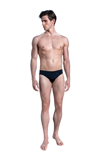 Doreanse Erkek Logo Baskılı Slip Mayo 3844-siyah