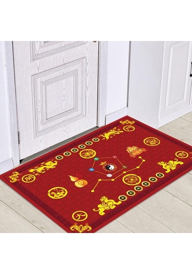 Yeşil Paspaslar Feng Shui Kaymaz Nimet Geleneksel Wu Xing Kapı Halısı