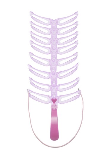 Wezone Başlangıçcılar İçin Çift Kullanımlı Kaş Kalıbı Seti - Farklı Şekillerle Kolay Kaş Çizimi, Pvcmateryal