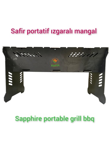 Safir Portatif Izgaralı Mangal Safir Sök-tak Mangal Ateş Çukuru