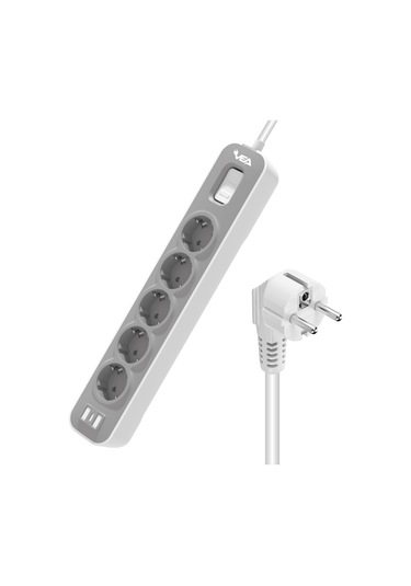 5li Anahtarlı 1.5 Metre Akım Korumalı Grup Priz Made In Malaysıa Diğer