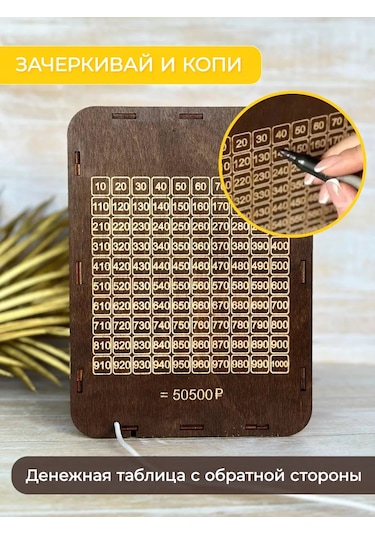 Sm. Yetişkinler İçin Ahşap Para Kumbarası, Yeni Yıl Hediyesi 167970010